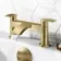 Severn Brushed Brass Basin & Bath Mixer Tap Set