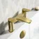 Aire Brushed Brass Basin & Bath Mixer Tap Set