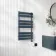 Santorini Electric Inky Blue Flat Panel Heated Towel Rail 800x450mm