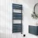 Santorini Electric Inky Blue Flat Panel Heated Towel Rail 1200x450mm