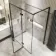 Helsinki Matt Black Premium Easy Clean 8mm Hinged Shower Enclosure 1400x900mm