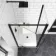 London Matt Black 6mm Pivot Shower Enclosure 900x760mm