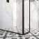 Munich Matt Black Framed 8mm Wet Room Shower Glass 1100mm & 250mm Return Panel