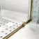 London Brushed Brass 6mm Pivot Shower Enclosure 800x800mm