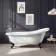 Highbury 1700mm Roll Top Slipper Bath - Black Ball Feet