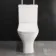 Atlanta Close Coupled Toilet With Soft Close Slim Seat