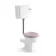 Hudson Traditional Toilet With Low-Level Cistern and Cashmere Pink Wooden Seat