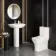 Atlanta Fully Back to Wall Close Coupled Toilet & Pedestal Basin Set