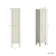 Bermuda Chalk White Floor Standing Tall Cabinet 1500x350mm - Brushed Brass Accents