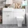 Harper Gloss White Combination Vanity Basin with Marble Top & Atlanta Toilet 1200mm
