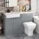 Harper Stone Grey Combination Vanity Basin and Atlanta Toilet 1200mm - Left Handed