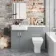 Harper Stone Grey Combination Vanity Basin and Atlanta Toilet 1200mm - Left Handed
