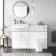 Foster Gloss White Combination Vanity Basin and Atlanta Toilet 1200mm