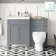 Bermuda Dove Grey Combination Vanity Basin and Seattle Toilet 1100mm