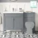 Bermuda Dove Grey Basin Vanity and Back To Wall Unit 1300mm (Excludes Pan & Cistern)