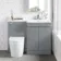 Trent Stone Grey Combination Vanity Basin and Boston Toilet 1100mm - Right Handed