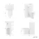 Ohio Gloss White 2-In-1 Combined Wash Basin & Denver Toilet 500mm