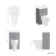 Ohio Stone Grey 2-In-1 Combined Wash Basin & Seattle Toilet 500mm