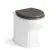 Bermuda Traditional Graphite Grey Slimline Back To Wall Unit and Hudson Toilet with Wooden Seat