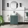 Bermuda Midnight Green Vanity with Marble Top & Oval Counter Top Basin 600mm