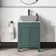 Bermuda Midnight Green Cabinet with Marble Top 600mm - Excludes Counter Top Basin
