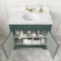 Lucia Midnight Green Vanity with Marble Top & Undermount Basin 830mm - Brushed Brass Accents
