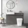 Foster Tungsten Grey Combination Vanity Basin with Marble Top & Houston Toilet 1200mm