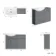 Capri Fog Grey Basin Vanity and Back To Wall Unit 1150mm (Excludes Toilet) - Chrome Handles