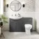 Capri Slate Grey Combination Vanity Basin and Austin Toilet 1350mm - Chrome Handles