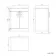 Mersey Gloss White Vanity 600mm - Excludes Counter Top Basin