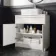 Milos Cotton White Vanity with Troy Basin 800mm - Brushed Handles