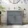 Milos Fog Grey Basin Vanity 800mm - Traditional Handles