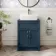 Milos Navy Blue Vanity with Troy Basin 600mm - Traditional Handles