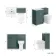 Milos Mystic Green Combination Vanity Basin and Denver Toilet 1000mm - Chrome Handles