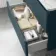 Corsica Inky Blue Wall Hung Drawer Vanity with Marble Top & Marin Basin 800mm