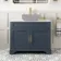 Lucia Inky Blue Cabinet with Marble Top 1030mm (Excludes Counter Top Basin) - Brass Knurled Handles