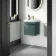 Corsica Midnight Green Wall Hung Slimline Basin Vanity 400mm
