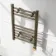 Barcelona Electric Antique Gold Straight Heated Towel Rail 650x400mm