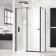 Vienna Matt Black Easy Clean 8mm Hinged Shower Enclosure 1200x900mm