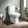 Dallas Rimless Close Coupled Toilet With Soft Close Seat