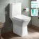 Dallas Rimless Comfort Height Close Coupled Toilet With Slim Soft Close Seat