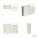 Monaco Chalk White Basin Vanity And Back To Wall Toilet Unit 1200mm