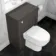 Traditional Graphite Grey Back To Wall Unit and Seattle Toilet
