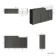 Monaco Graphite Grey Basin Vanity and Back To Wall Unit 1500mm (Excludes Pan & Cistern)