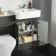 Monaco Graphite Grey Combination Vanity Basin with Marble Top & Atlanta Toilet 1200mm