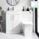 Mersey Gloss White Combination Vanity Basin and Houston Toilet 1000mm