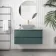 Corsica Midnight Green Drawer Vanity with Marble Top 1000mm - Excludes Counter Top Basin