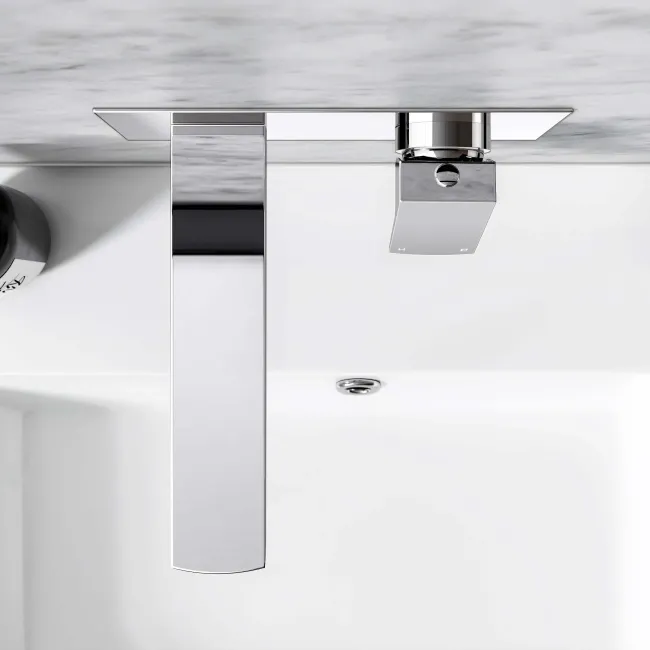 Soar Chrome Wall Mounted Basin Mixer Tap