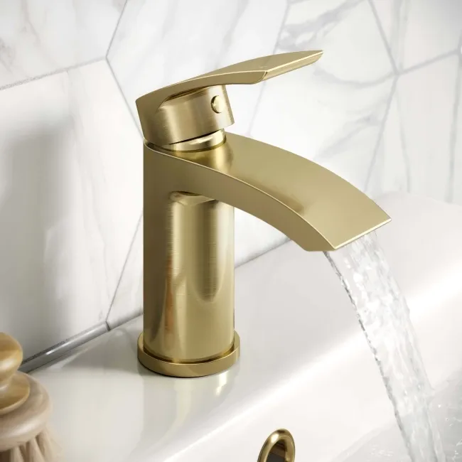 Severn Brushed Brass Basin Mixer Tap