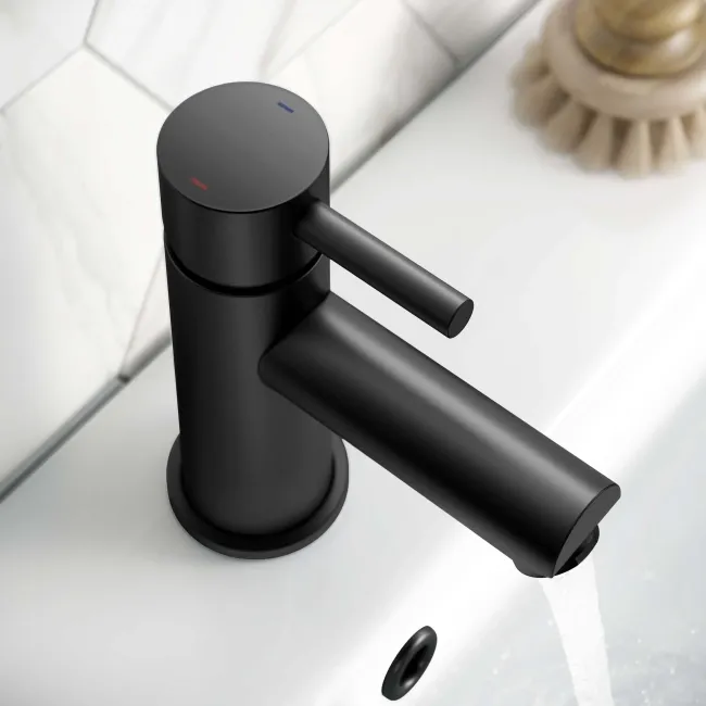 Wye Matt Black Basin Mixer Tap